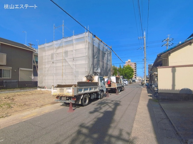 愛知県名古屋市西区長先町の新築戸建てシート写真 2026年4月20日撮影