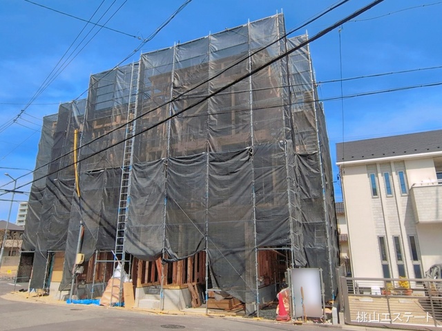 愛知県名古屋市昭和区折戸町3丁目の新築戸建て上棟写真 2026年3月23日撮影