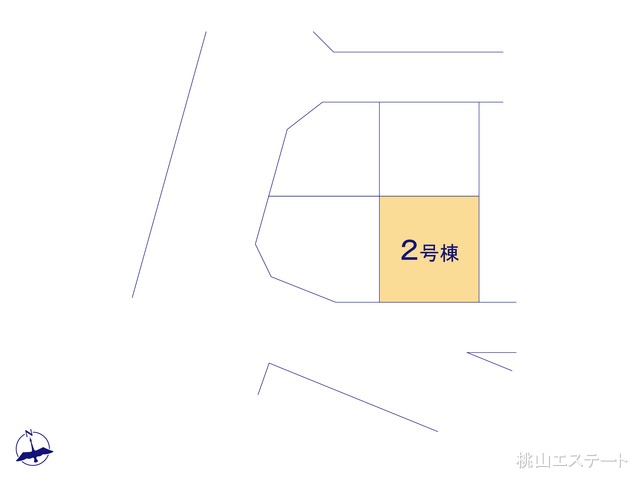 愛知県名古屋市昭和区折戸町3丁目の新築戸建て全体区画図 ※図面と異なる場合は現況を優先