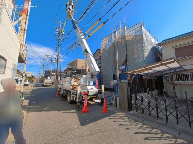 愛知県名古屋市緑区鳴海町字中汐田の新築戸建て上棟写真 2026年3月22日撮影