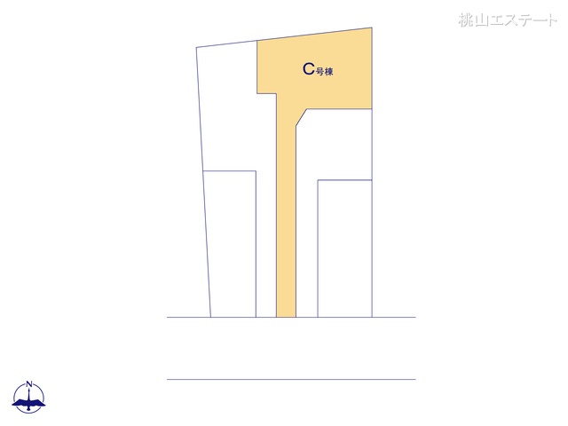 愛知県名古屋市名東区猪子石２丁目の新築戸建て全体区画図 ※図面と異なる場合は現況を優先