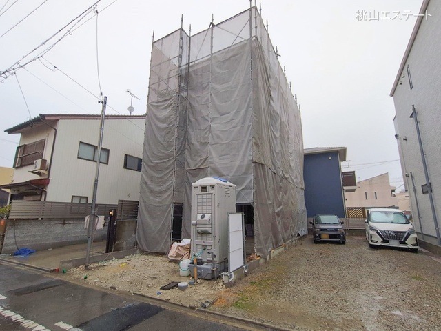 愛知県名古屋市北区大杉町7丁目の新築戸建て上棟写真 2026年2月24日撮影