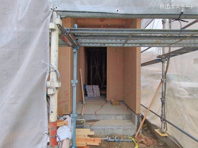 愛知県名古屋市北区大杉町7丁目の新築戸建て上棟写真 2026年2月24日撮影