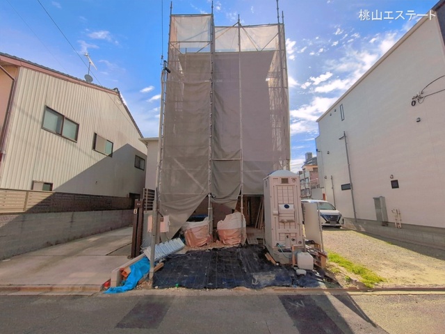 愛知県名古屋市北区大杉町7丁目の新築戸建てシート写真 2026年4月12日撮影