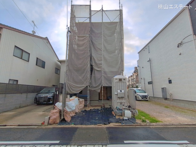 愛知県名古屋市北区大杉町7丁目の新築戸建てシート写真 2026年5月7日撮影