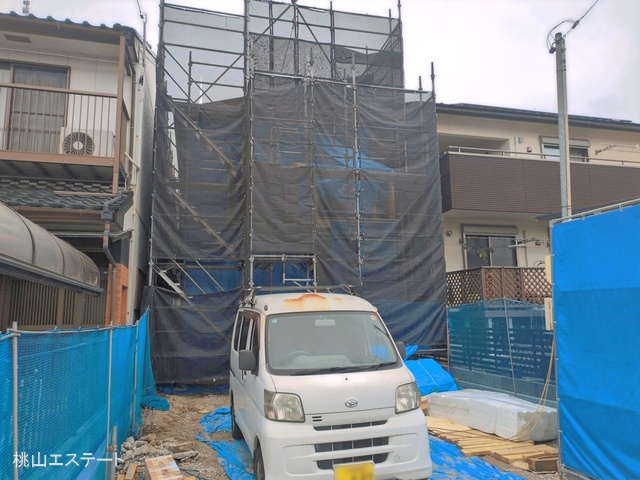 愛知県名古屋市西区清里町の新築戸建て上棟写真 2026年4月5日撮影