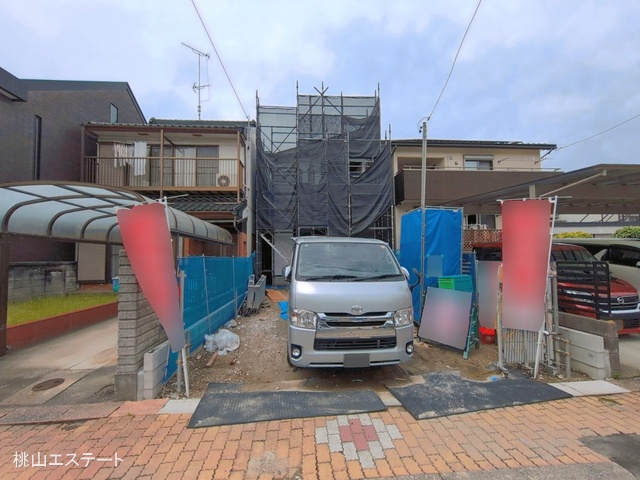 愛知県名古屋市西区清里町の新築戸建てシート写真 2026年4月23日撮影