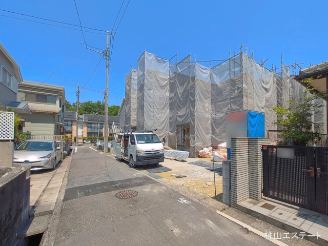 愛知県名古屋市名東区平和が丘２丁目の新築戸建てシート写真 2026年4月27日撮影