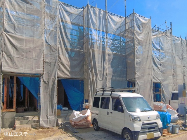 愛知県名古屋市中村区諏訪町2丁目の新築戸建て上棟写真 2026年4月8日撮影