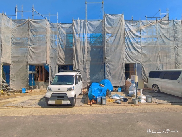 愛知県名古屋市中村区諏訪町2丁目の新築戸建て上棟写真 2026年4月8日撮影