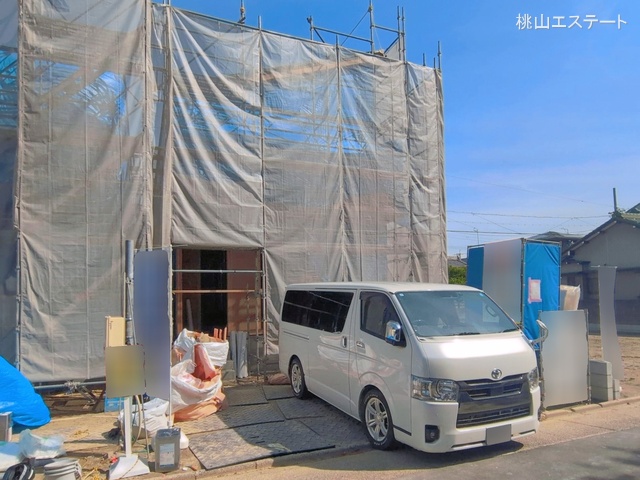 愛知県名古屋市中村区諏訪町2丁目の新築戸建て上棟写真 2026年4月8日撮影