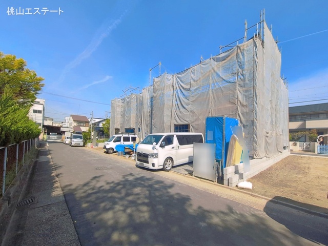 愛知県名古屋市中村区諏訪町2丁目の新築戸建て上棟写真 2026年4月8日撮影