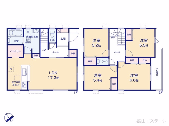 愛知県刈谷市井ケ谷町井田の新築戸建て 4LDK間取図 ※図面と異なる場合は現況を優先