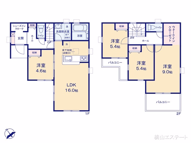 愛知県刈谷市井ケ谷町井田の新築戸建て 4LDK間取図 ※図面と異なる場合は現況を優先