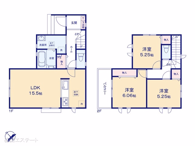 新築戸建て 守山区緑ヶ丘601番 B号棟 間取図