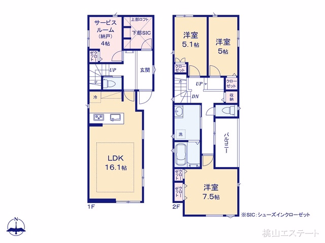 名古屋市中村区日ノ宮町4丁目（戸建）02 間取図