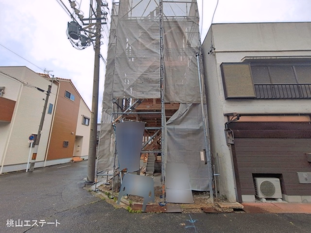 愛知県名古屋市中村区森末町3丁目の新築戸建て上棟写真 2026年6月1日撮影
