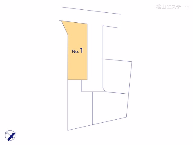 愛知県名古屋市緑区桶狭間神明の新築戸建て全体区画図 ※図面と異なる場合は現況を優先