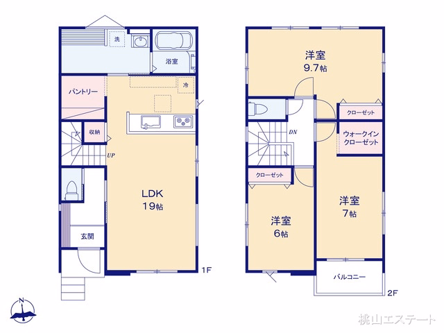 新築戸建て 名古屋市千種区下方町4期 1号棟 間取図