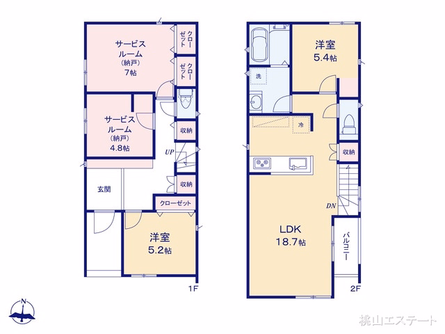 名古屋市守山区西島町(戸建)05 間取図
