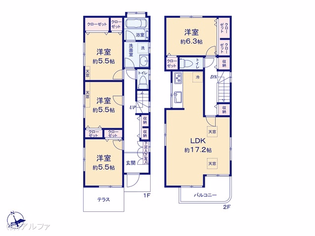 中古戸建て 杉並区南荻窪二丁目戸建 間取図