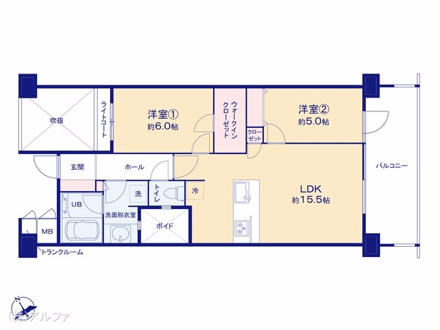 中古マンション グランウェリス瀬田 間取図