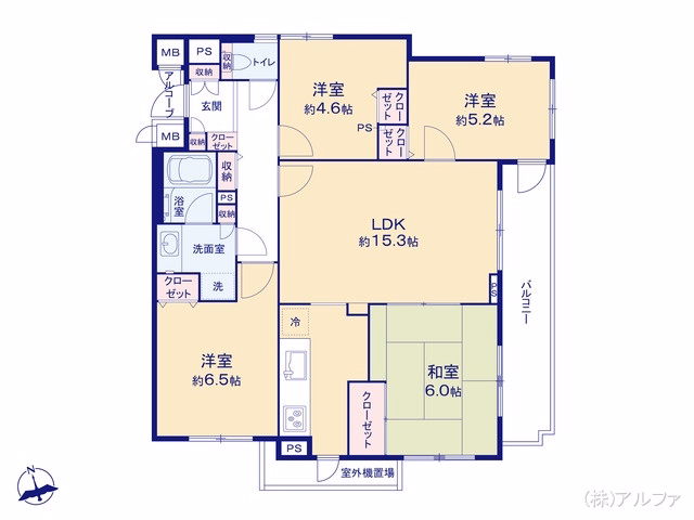 中古マンション グランヴェール高円寺WEST 間取図