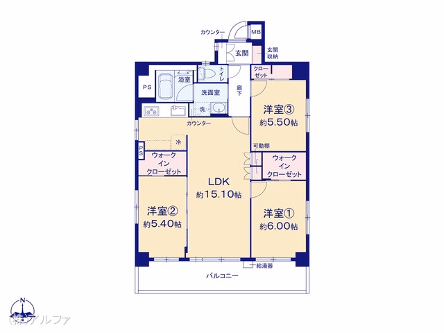 リモージュ南台 間取図