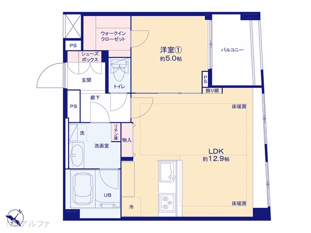 イニシアイオ杉並和泉 間取図