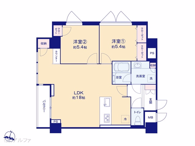 ヴェルティ中野 間取図