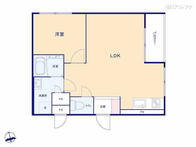 中古マンション 深沢コーポラス 間取図