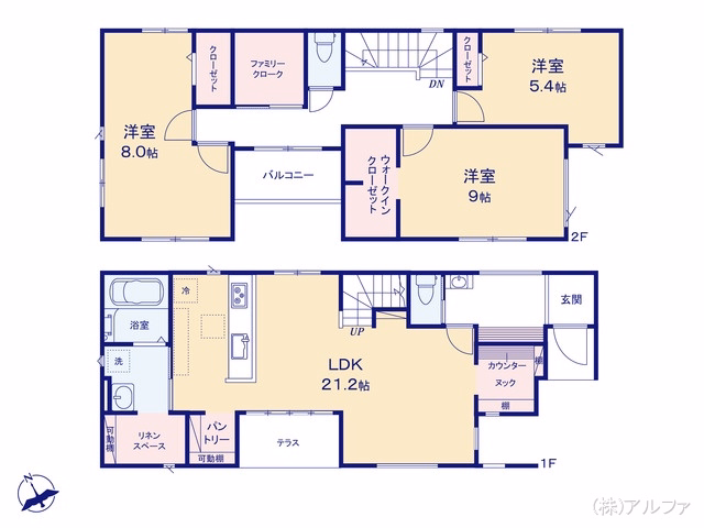 新築戸建て 練馬区関町南6期 1号棟 間取図