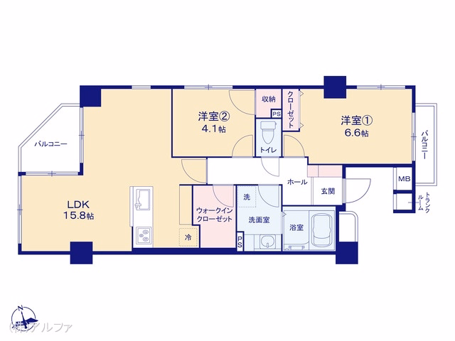 ユニーブル荻窪 間取図