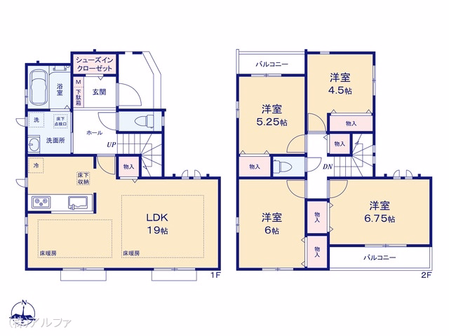 練馬区大泉町5丁目（戸建）A 間取図