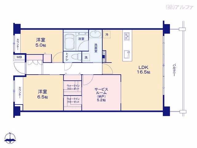 中古マンション パークホームズ練馬 間取図
