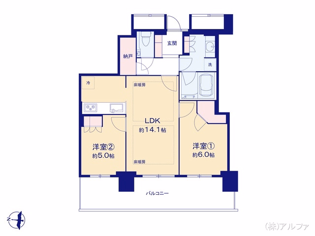 プラウドタワー練馬 間取図
