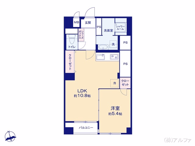ライオンズマンション松原 間取図