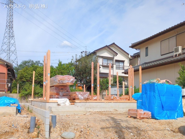 愛知県小牧市大字本庄の新築戸建て上棟写真 2025年9月21日撮影