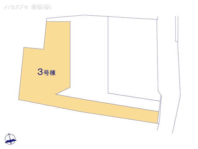 愛知県江南市安良町郷中の新築戸建て全体区画図 ※図面と異なる場合は現況を優先