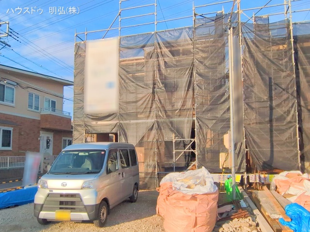 愛知県岩倉市大山寺町神田の新築戸建て上棟写真 2025年12月1日撮影