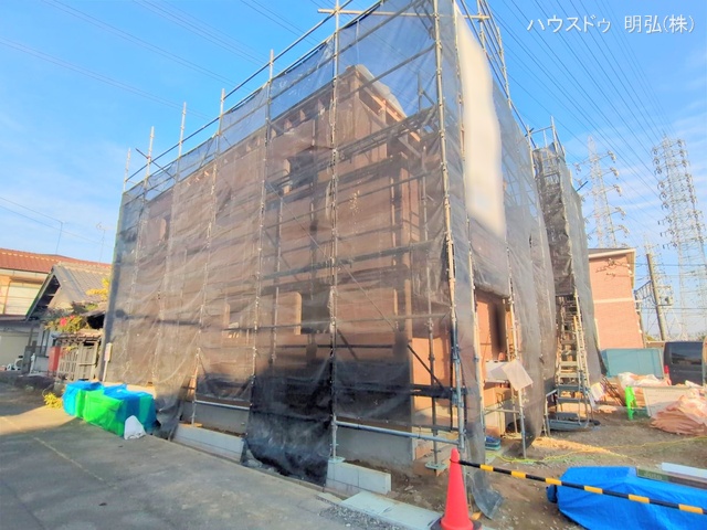 愛知県岩倉市大山寺町神田の新築戸建て上棟写真 2025年12月1日撮影