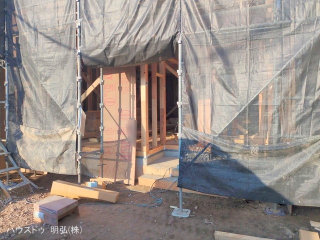 愛知県岩倉市大山寺町神田の新築戸建て上棟写真 2025年12月1日撮影