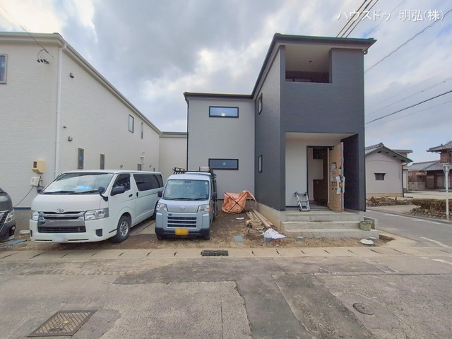 愛知県岩倉市八剱町郷の新築戸建て外構写真 2026年2月5日撮影