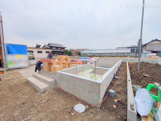 愛知県岩倉市八剱町郷の新築戸建て基礎写真 2025年12月16日撮影