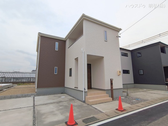 愛知県岩倉市八剱町郷の新築戸建て外構写真 2026年2月26日撮影