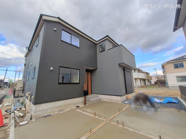 愛知県北名古屋市久地野北浦の新築戸建て外構写真 2026年1月7日撮影