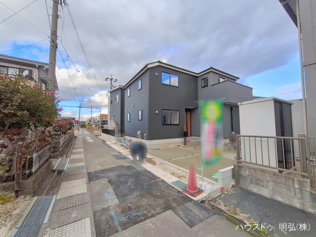 愛知県北名古屋市久地野北浦の新築戸建て外構写真 2026年1月7日撮影