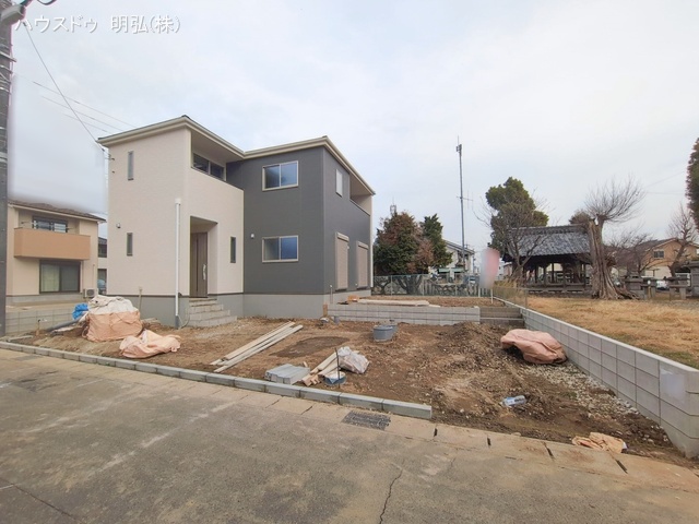 愛知県北名古屋市山之腰五条の新築戸建て外構写真 2026年1月14日撮影