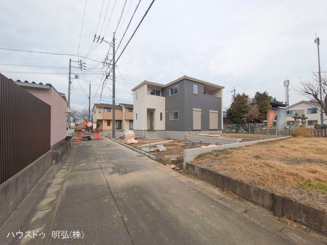 愛知県北名古屋市山之腰五条の新築戸建て外構写真 2026年1月14日撮影