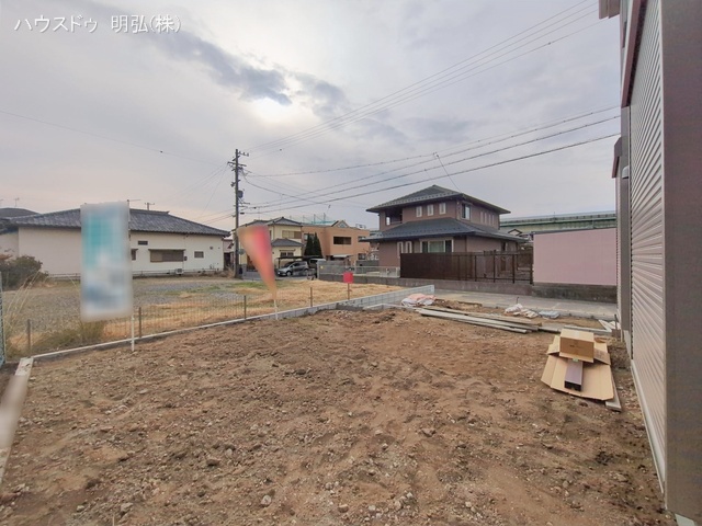 愛知県北名古屋市山之腰五条の新築戸建て外構写真 2026年1月14日撮影